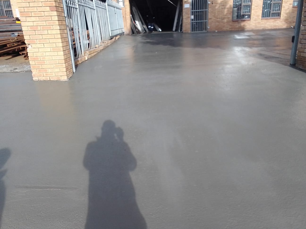 Concrete floor work